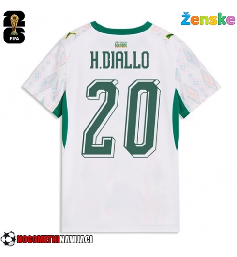 Ženske Nogometnih dresov Senegal Habib Diallo #20 Domači SP 2026 Kratki rokavi Ženske Nogometnih dresov Senegal Habib Diallo #20 Domači SP 2026 Kratki rokavi